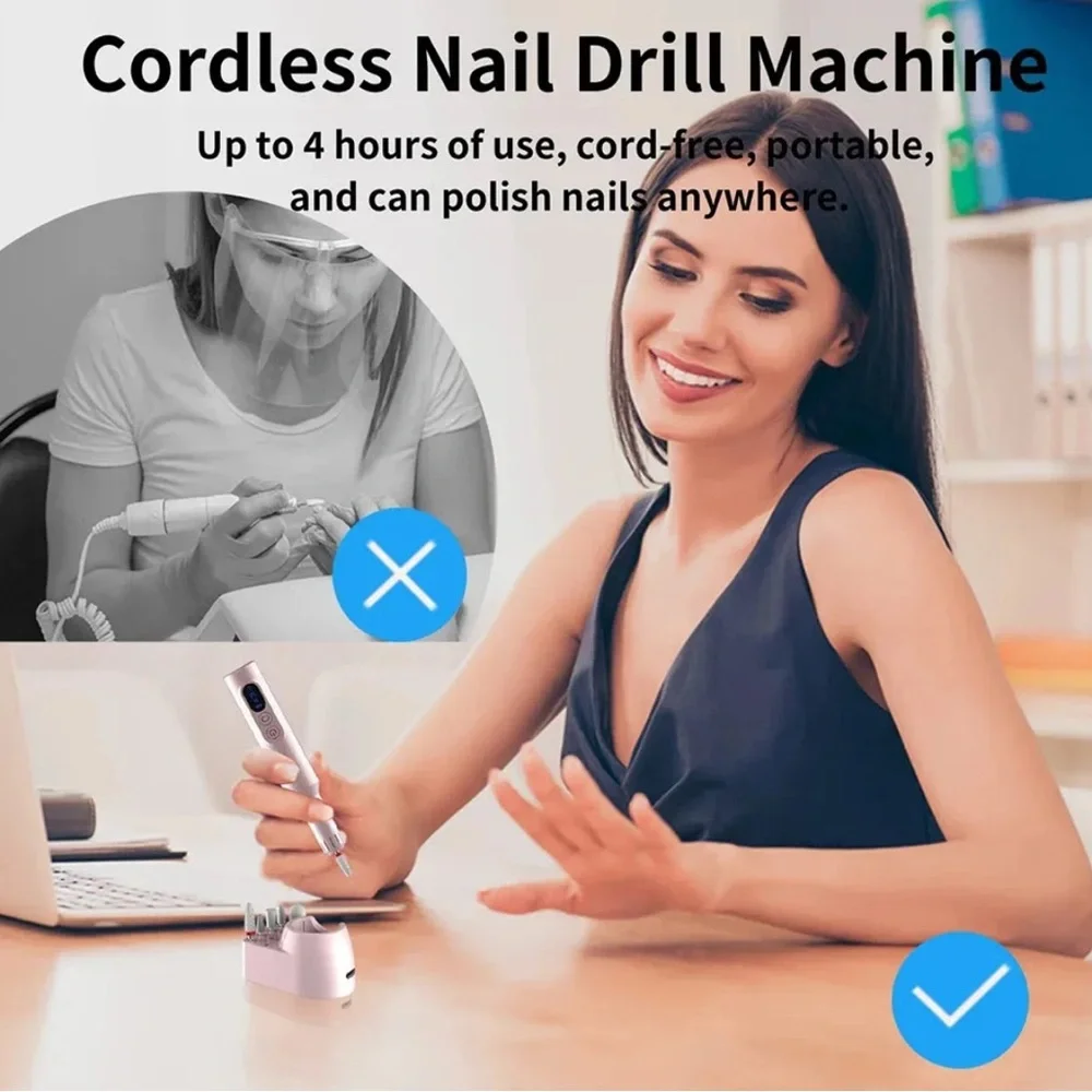 Purple Nail Drill Set